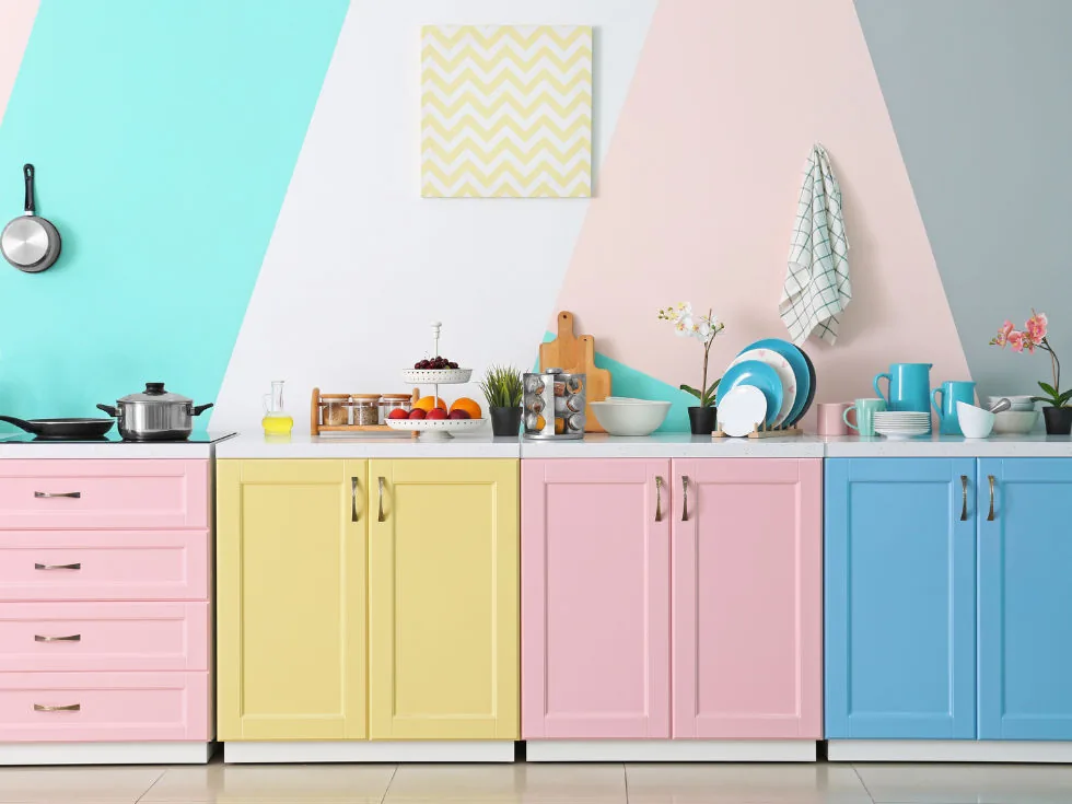 Colourful Kitchen Décor - Beautiful Homes