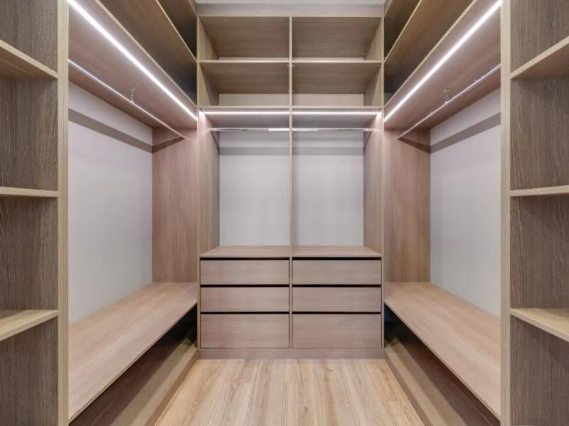 Wardrobe design dimensions for a wooden wardrobe - Beautiful Homes