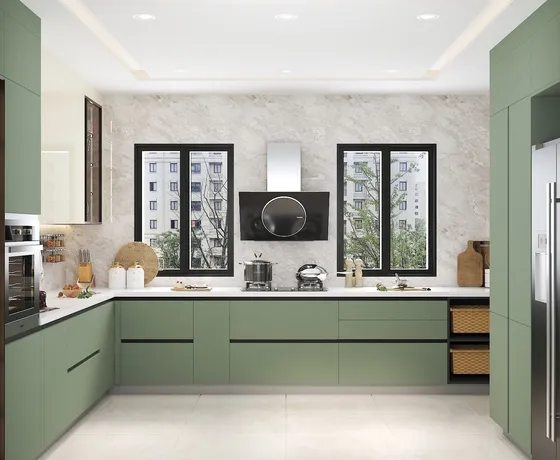 L-Shaped Modular Kitchen Design Ideas