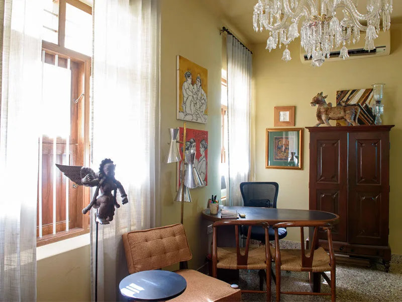 Home Office Chair and Table in Corner - Beautiful Homes
