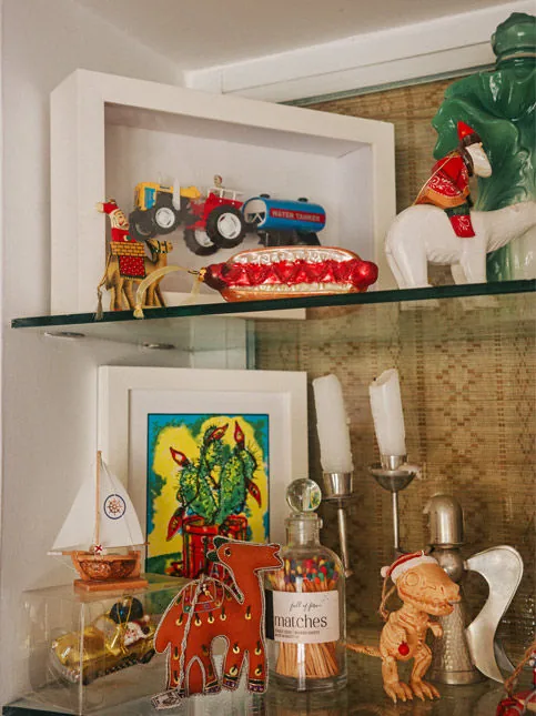 Christmas ornaments displayed year-round in Delhi flat - Beautiful Homes