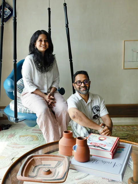 Huzefa and Tasneem Rangwala at their warm playful Byculla home - Beautiful Homes