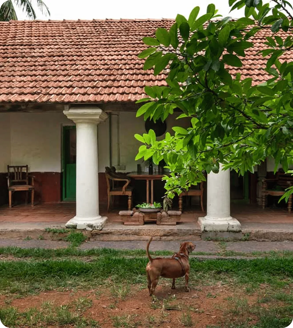 Ajith Andagere handcrafts homes from his studio in Magadi