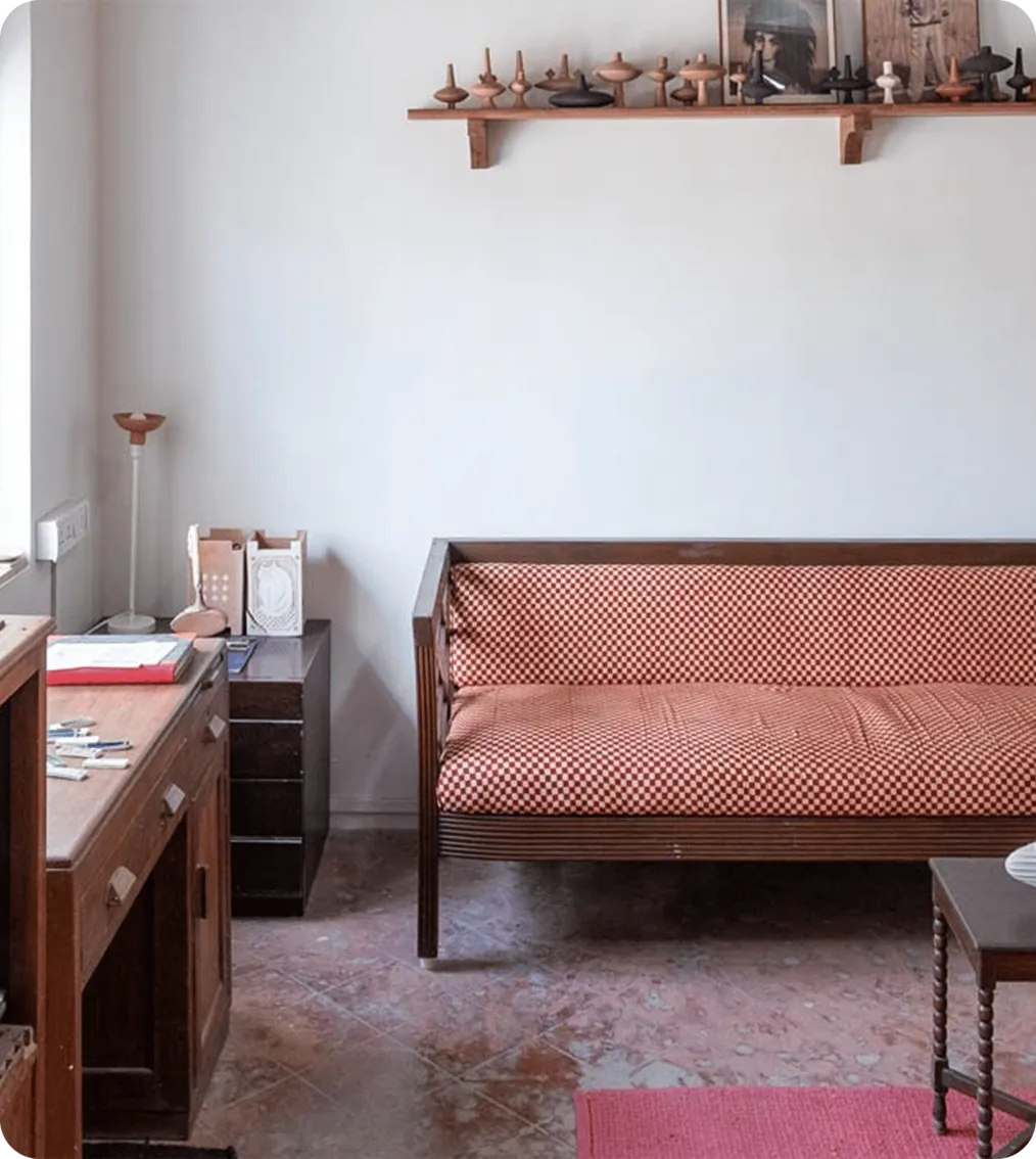 This Mumbai ceramic studio is located in a school building