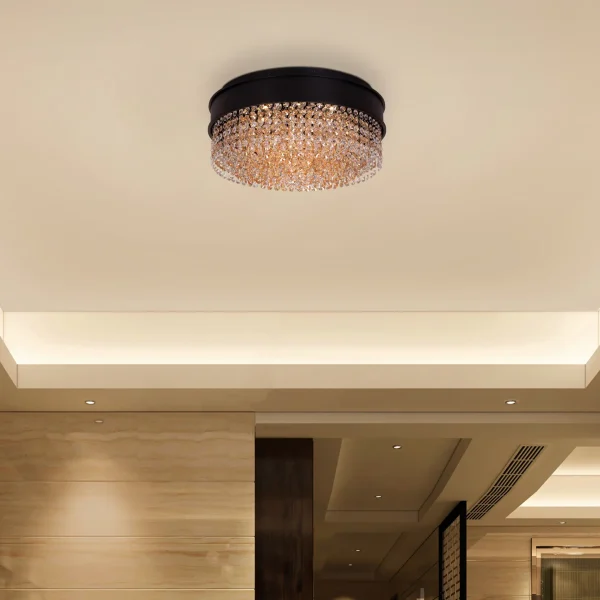 Black Tie Crystal Ceiling Light